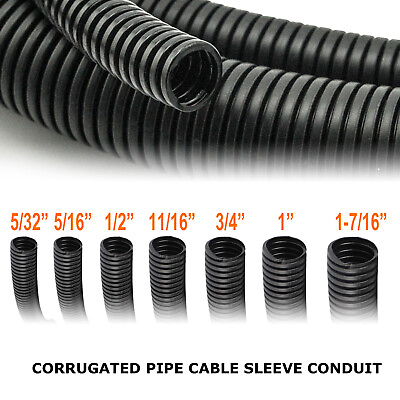 #ad Split Wire Loom Conduit Tube For Automotive Home Wire Protector Harness Wrap Lot $76.79