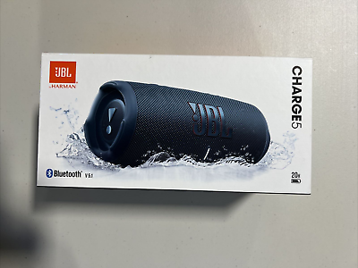 #ad JBL Charge 5 Portable Wireless Bluetooth Speaker Blue Brand New Sealed $125.00