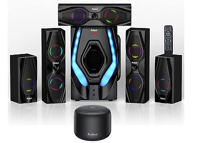 #ad Surround Sound System Speakers for TV 10quot; Sub Home Mini Black Bluetooth Speaker $109.99