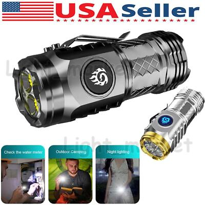#ad Three Eyed Monster Mini Flashlight Flash Super Power Waterproof Outdoor Travel⚡ $8.19