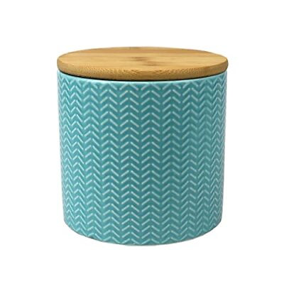 #ad Small Wave Design Kitchen Canister Turquoise Modern Canister Sets For Kitch... $37.82