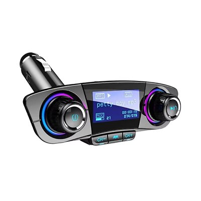 #ad New Bluetooth FM Transmitter Hands Free Calling Radio Adapter with Dual USB P... $33.19