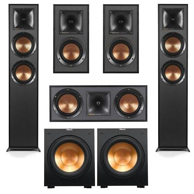 #ad Klipsch Reference R 625FA 5.2 Home Theater Pack Black #1065841 KA $1398.99