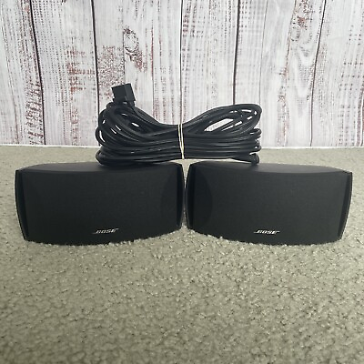 #ad Two Bose Gemstone Speakers AV321 GS GSX Cinemate 1 II III w Cable Working $29.99