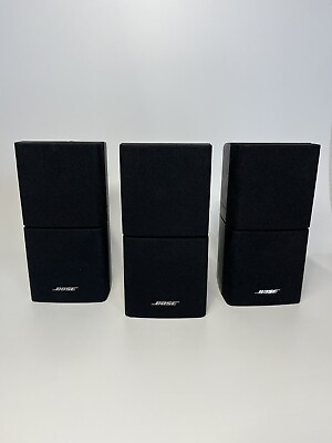 #ad Bose Lifestyle Acoustimass Black Speakers Set of 3 Used Good Condition Tested $65.00