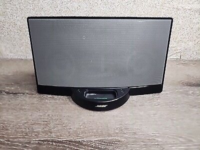#ad Bose SoundDock Digital Music System Sound Dock Black PARTS REPAIR ONLY HAS POWER $9.98