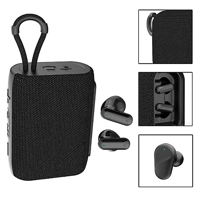 #ad Bluetooth Speaker with Built in Wireless Earbuds Portable Speakers amp; Headphonejm $34.19