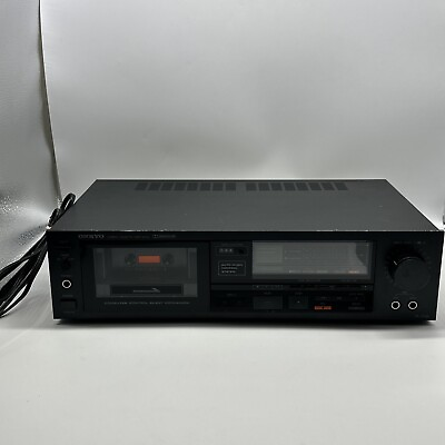 #ad Onkyo TA 2026 Vintage Stereo Cassette Tape Deck Black Fully Tested Vintage $38.40
