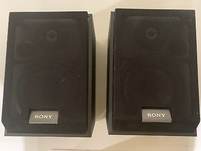 #ad Sony SS MB100H Bookshelf Stereo 2 Way 100W Speakers Great for Main or Surround $39.99