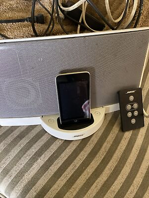 #ad Bose Sounddock Digital Music System White Untested With Cords Remote iPod $42.99