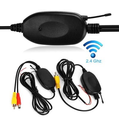 #ad 2.4G wireless video transmitter receiver for reverse backup car rear view camera $11.99