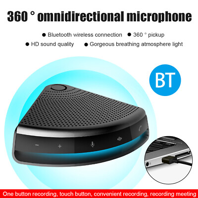 #ad Bluetooth Speakerphone Conference Microphone Speakers For Meeting W Microphone $59.42