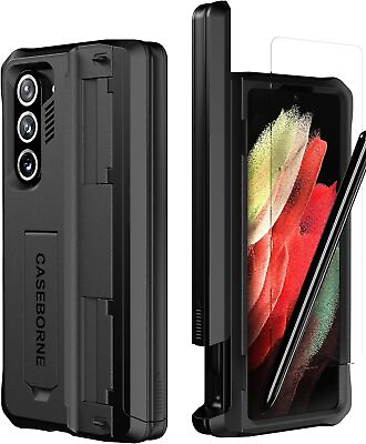 #ad CaseBorne V Case for Samsung Galaxy Z Fold5 with Kickstand amp; Screen Protector $79.98