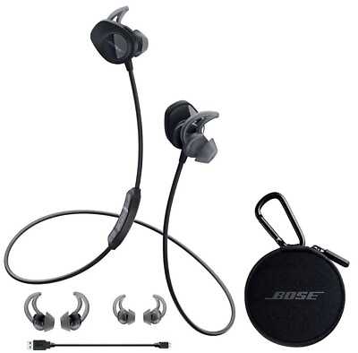 #ad Bose SoundSport Wireless Bluetooth In Ear Headphones Earbuds Black $54.99