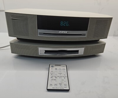 #ad Bose Wave Music System AWRCC2 Beige with Multi CD Changer Used $400.40