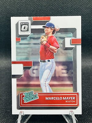#ad 2022 Donruss Optic Baseball Marcelo Mayer Rated Prospect Card # RP 22 Red Sox $1.95