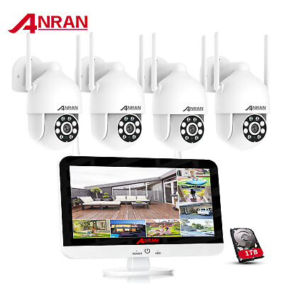 #ad Security Camera System Wireless WIFI Outdoor CCTV PTZ 8CH 5MP NVR Audio Home 1TB $299.99