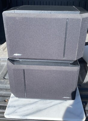 #ad Pair of Black Bose 301 Series IV Direct Reflecting Speakers Shelf L amp; R Speakers $139.00