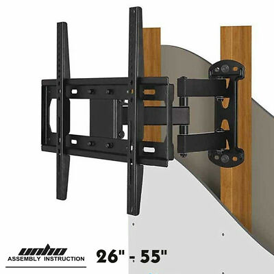 #ad 26 55quot; Large Iron Wall TV Bracket Dual Arms Swivel Full Motion TV Mount LED LCD $33.95