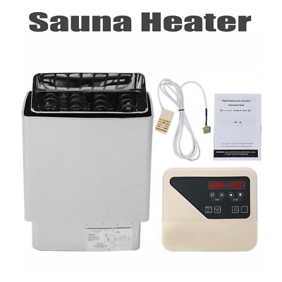 #ad 6 KW Sauna Heater Stove Dry Sauna Stove 220V External Control for Max. 317 cu.ft $378.90