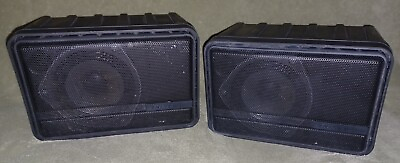 #ad 2 Pair Bose Outdoor Environmental Speaker 151 Radio Audio Outside Black WORKS $59.99