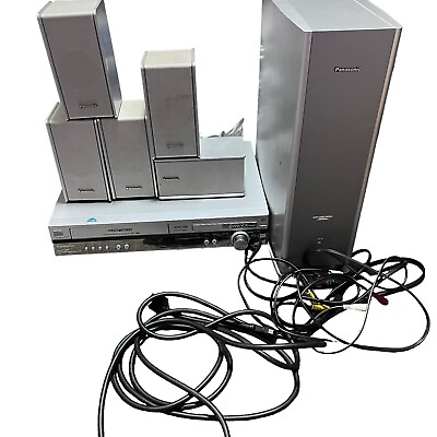 #ad Panasonic SA HT790 DVD Home Theater Sound System 6 Speaker SB WA312 Subwoofer $40.00
