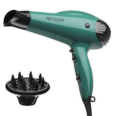 #ad Revlon Volume Booster Hair Dryer 1875W for Voluminous Lift and Body Green $24.69
