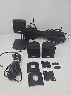 #ad 3 Bose Acoustimass 6 Series III Cube Black Speakers With Cable 50ft $55.10