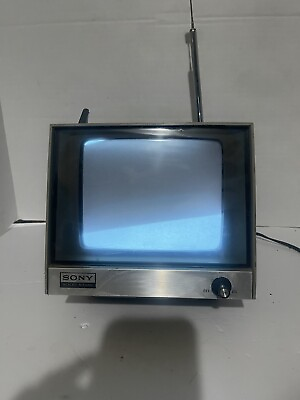 #ad Sony Transistor TV Receiver TV 710U no handle works turns on see pics vintage $49.99