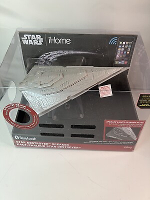 #ad Disney Star Wars I Home Star Destroyer Bluetooth Speaker New Open $50.00