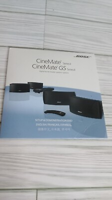 #ad BOSE CineMate GS Series II Home Theater Speaker System Guide DVD $8.97