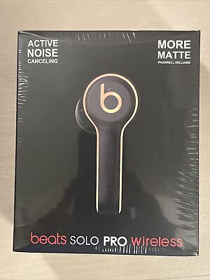 #ad New Beats By Dre Solo Pro 6 Wireless In Ear Buds Black Gold Sealed $42.00