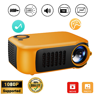 #ad Portable Projector 1080P Full HD Mini Home Theater Cinema Video Movie HDMI USB $33.99