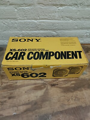 #ad Sony XS 602 6.5quot; 2 Way Car Component Speaker System $500.00