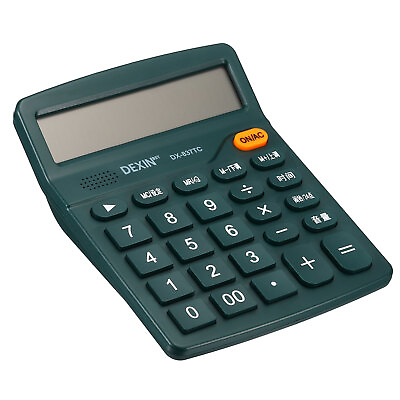 #ad Talking Calculator 12 Digits Large LCD Display Desktop Calculator Dark Green $15.45