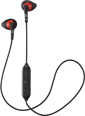 #ad JVC Bluetooth Earbuds Wireless Sweatproof Sport Headphones Black Gum HAEN10BTB $12.49