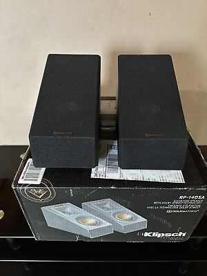 #ad Klipsch RP 140SA Dolby Atmos Speakers Black $189.00