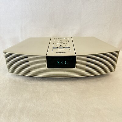 #ad Bose Wave Radio AWR1 1W Alarm Clock AM FM Stereo No Remote $55.25