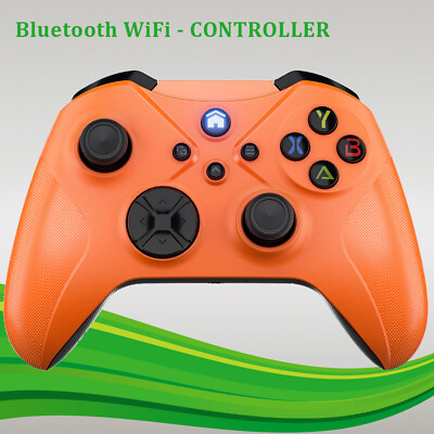 #ad Wireless Controller For PC Windows Steam Console Gamepad Bluetooth Wifi Orange $26.90