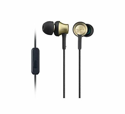 #ad Sony MDR EX650AP Closed Dynamic In Ear Headphones w Mic Brass Brown NEW Japan $51.40