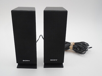 #ad 2 Sony SS TSB101 Home Theater Surround Sound Speakers Sur Right amp; Left Wire $24.99