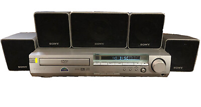 #ad DVD Home theater 5.1 Surround Sony HCD S300 DVD Player Receiver amp; Speaker Set $120.00