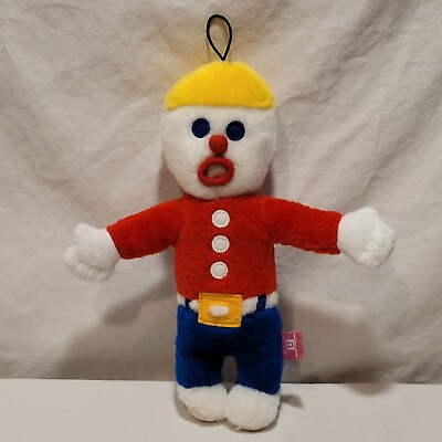 #ad Multipet Mr. Bill Clown Plush Stuffed Animal Toy 10quot; Sound Broken 2010 Red Blue $6.00