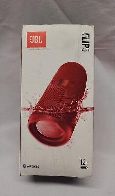 #ad JBL Flip 5 Portable Waterproof Speaker Fiesta Red Open Box EUC FREE SHIPPING $64.50