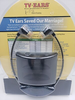 #ad TV Ears 2.3 MHZ Wireless Headset Headphones TV Hearing Aid System Device $39.99
