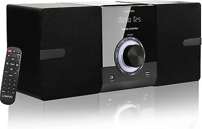#ad Bluetooth Home Stereo Shelf System Compact Micro Stereo System with CD Player $125.99