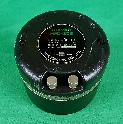 #ad TOA HFD 352 Driver JAPAN Alnico Magnet speaker vintage altec 1quot; mount 1 Driver $499.99