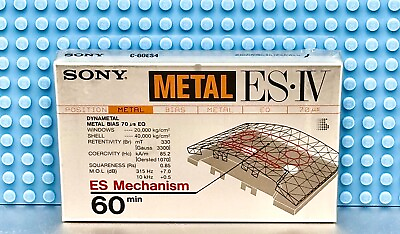 #ad SONY ES IV METAL 60 TYPE IV BLANK CASSETTE TAPE 1 SEALED $44.99