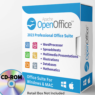 #ad Open Office Home and Student 2023 Office Software Suite for Windows amp; MAC CD $14.99