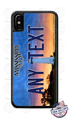 #ad Mississippi Lighthouse License Design Phone Case For iPhone 11Pro Samsung LG etc $18.94